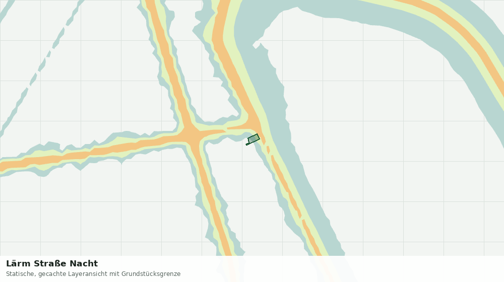 Statische Kartenansicht: Lärm Straße Nacht
