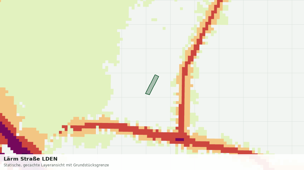 Statische Kartenansicht: Lärm Straße LDEN