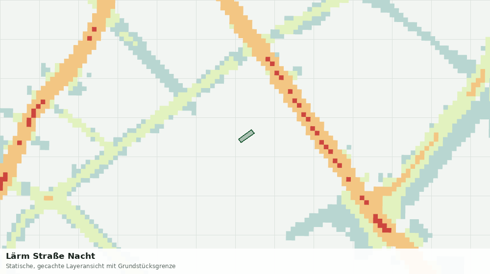 Statische Kartenansicht: Lärm Straße Nacht