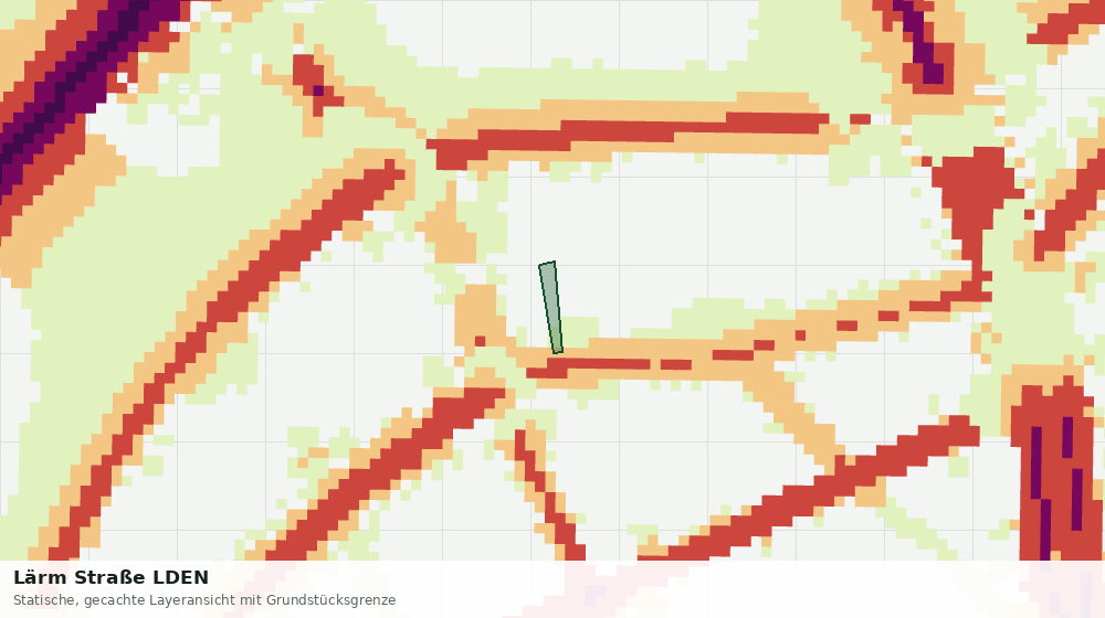 Statische Kartenansicht: Lärm Straße LDEN