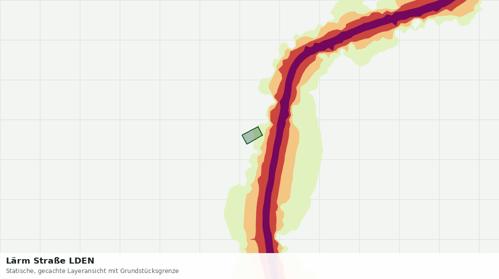Statische Kartenansicht: Lärm Straße LDEN