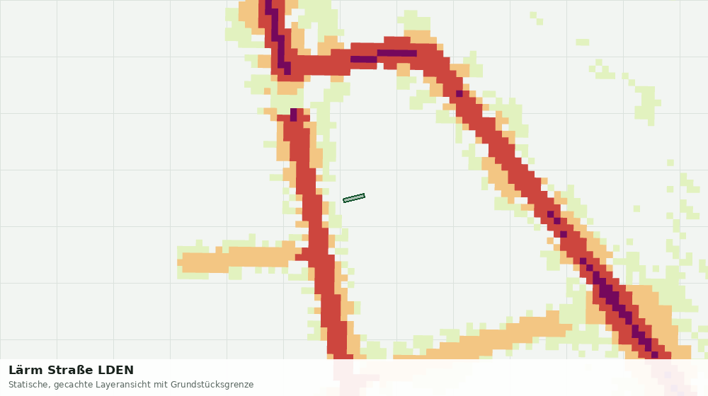 Statische Kartenansicht: Lärm Straße LDEN