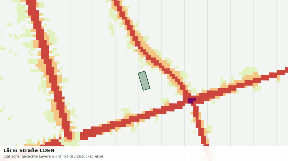 Statische Kartenansicht: Lärm Straße LDEN