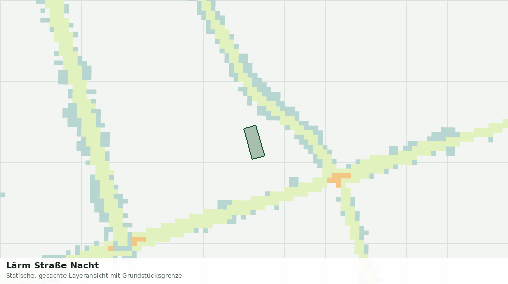 Statische Kartenansicht: Lärm Straße Nacht