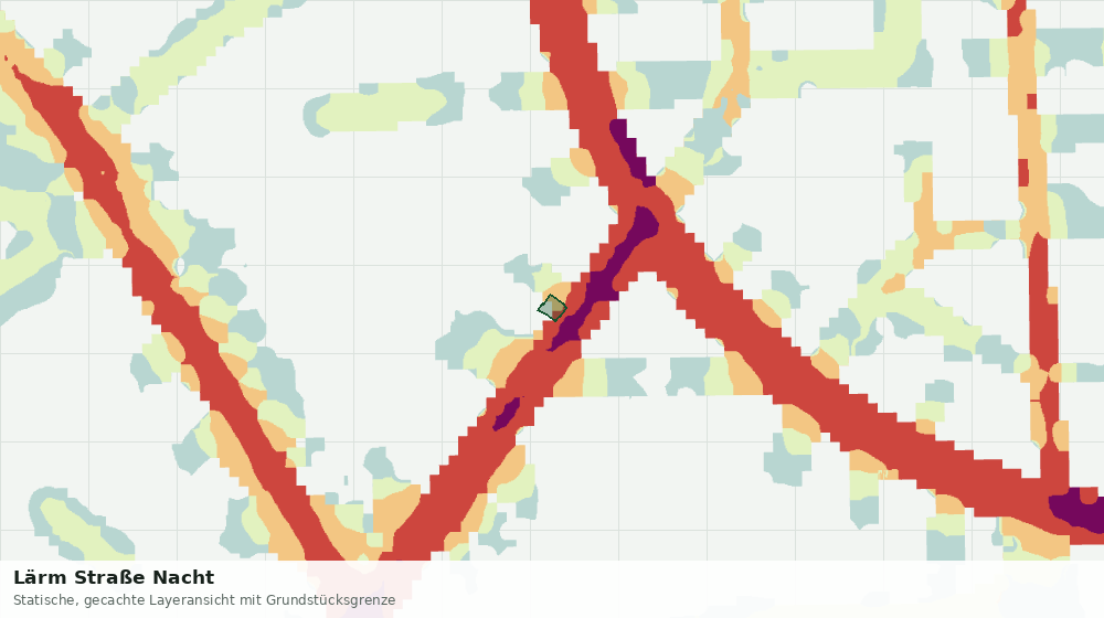 Statische Kartenansicht: Lärm Straße Nacht
