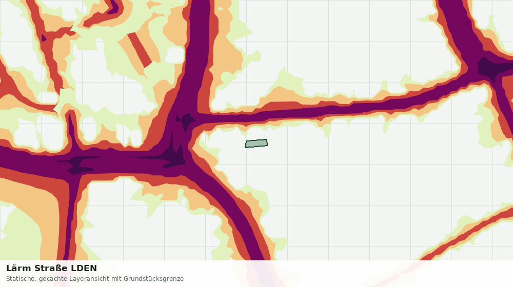Statische Kartenansicht: Lärm Straße LDEN