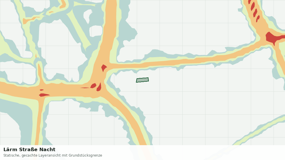 Statische Kartenansicht: Lärm Straße Nacht