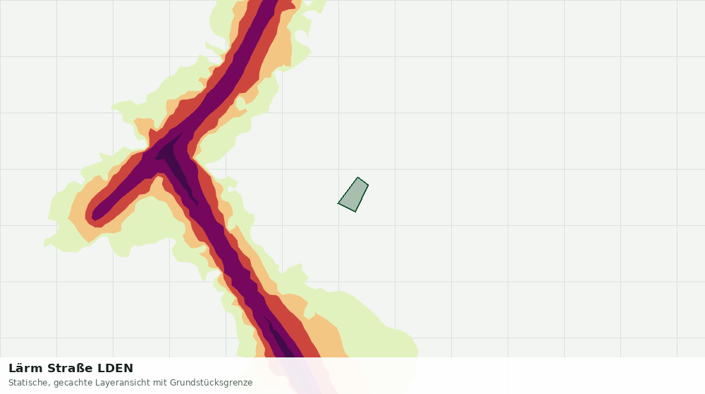 Statische Kartenansicht: Lärm Straße LDEN