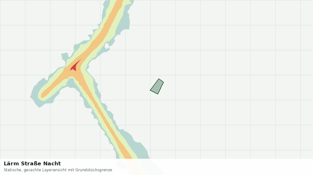 Statische Kartenansicht: Lärm Straße Nacht