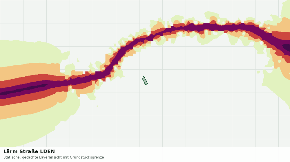 Statische Kartenansicht: Lärm Straße LDEN