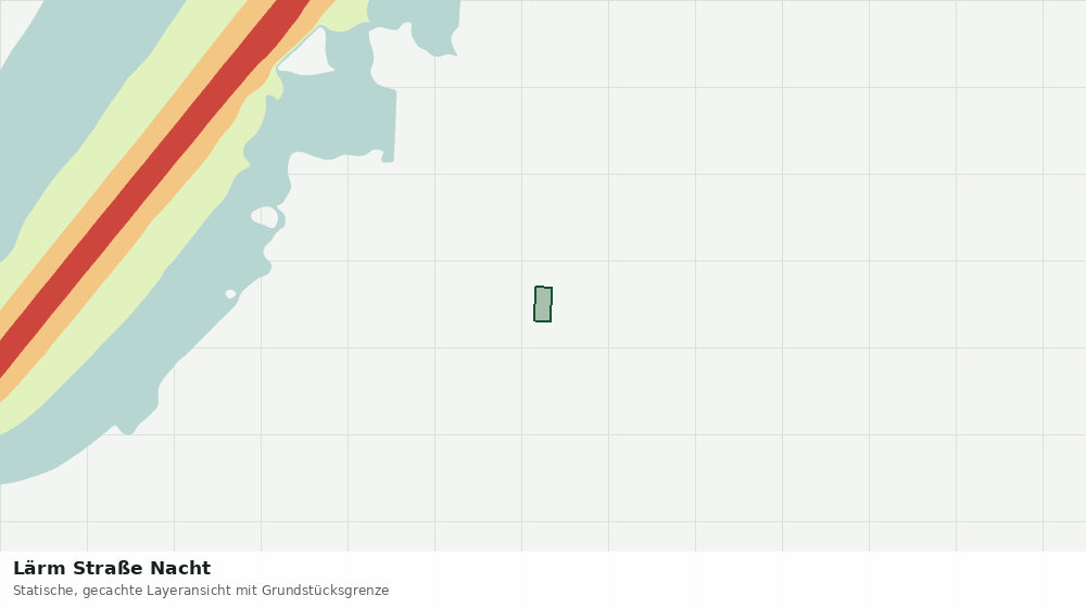 Statische Kartenansicht: Lärm Straße Nacht