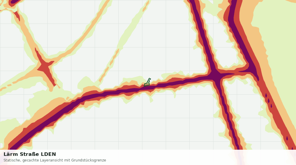 Statische Kartenansicht: Lärm Straße LDEN