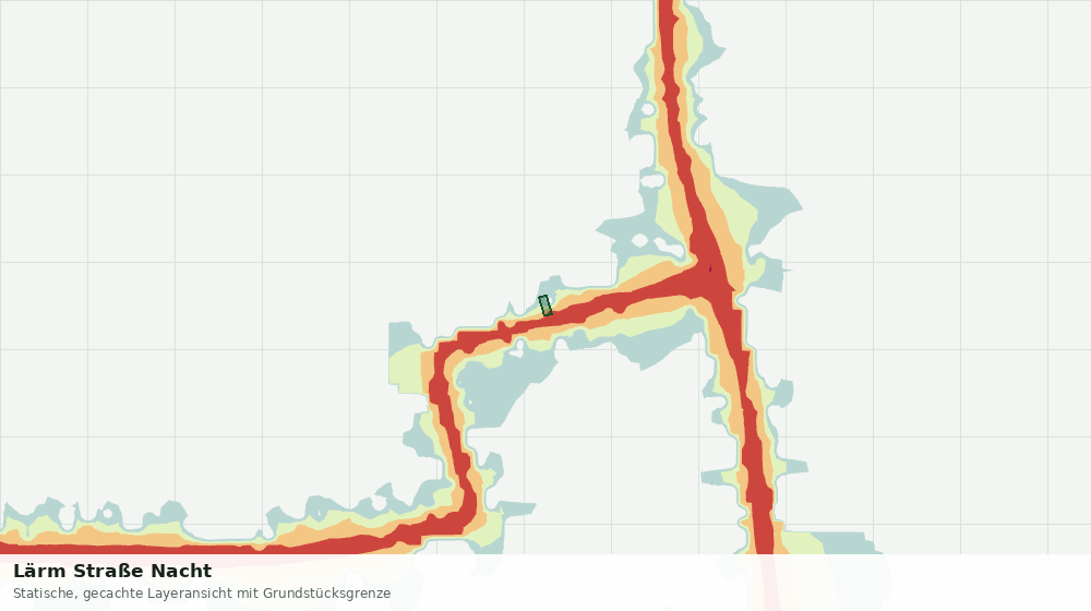 Statische Kartenansicht: Lärm Straße Nacht