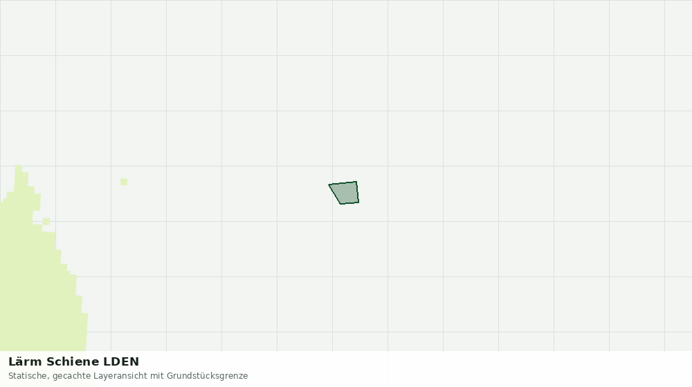 Statische Kartenansicht: Lärm Schiene LDEN