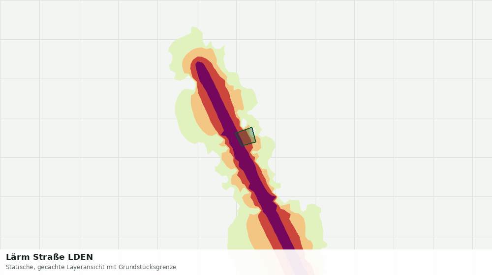 Statische Kartenansicht: Lärm Straße LDEN