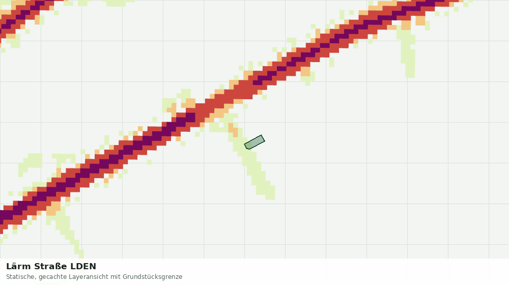 Statische Kartenansicht: Lärm Straße LDEN