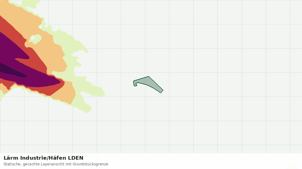 Statische Kartenansicht: Lärm Industrie/Häfen LDEN
