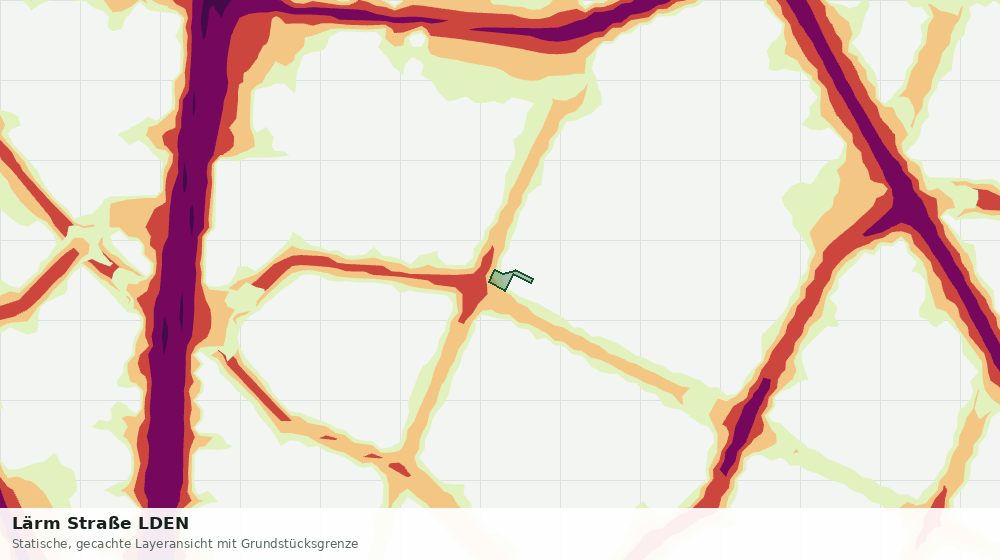 Statische Kartenansicht: Lärm Straße LDEN