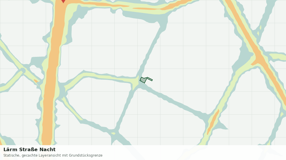 Statische Kartenansicht: Lärm Straße Nacht