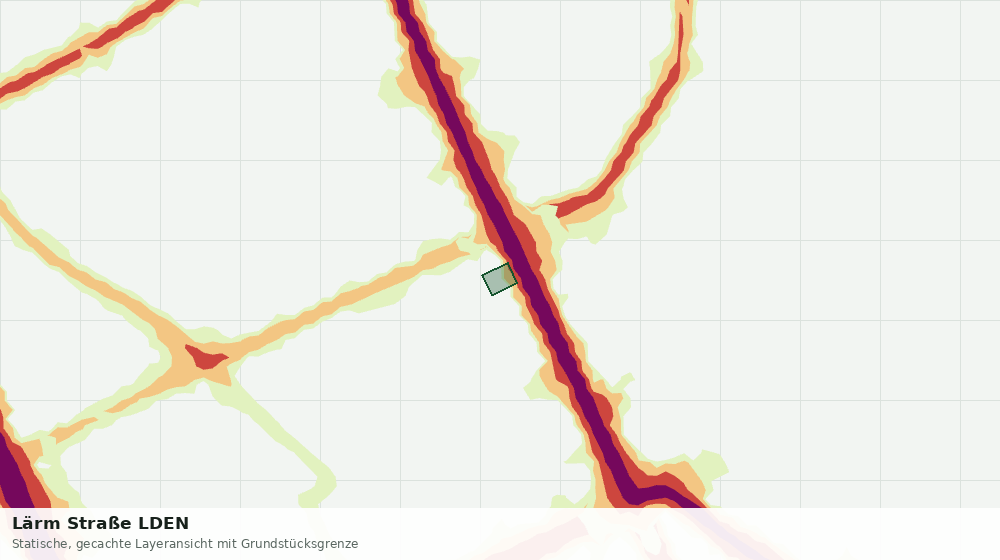 Statische Kartenansicht: Lärm Straße LDEN