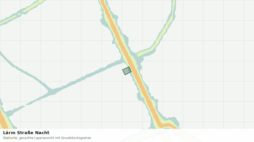 Statische Kartenansicht: Lärm Straße Nacht