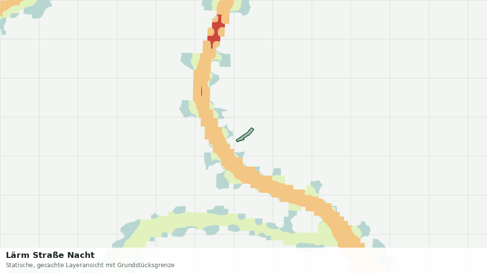 Statische Kartenansicht: Lärm Straße Nacht