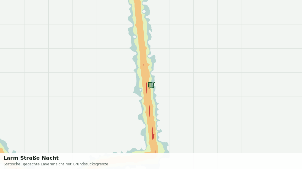 Statische Kartenansicht: Lärm Straße Nacht