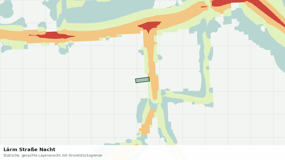 Statische Kartenansicht: Lärm Straße Nacht