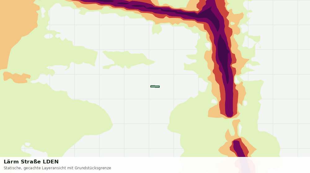 Statische Kartenansicht: Lärm Straße LDEN