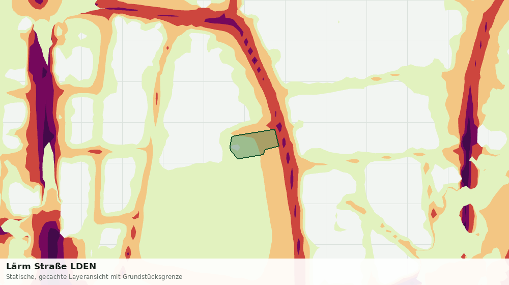 Statische Kartenansicht: Lärm Straße LDEN