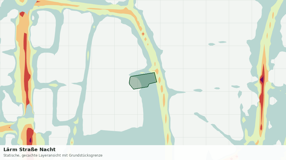 Statische Kartenansicht: Lärm Straße Nacht