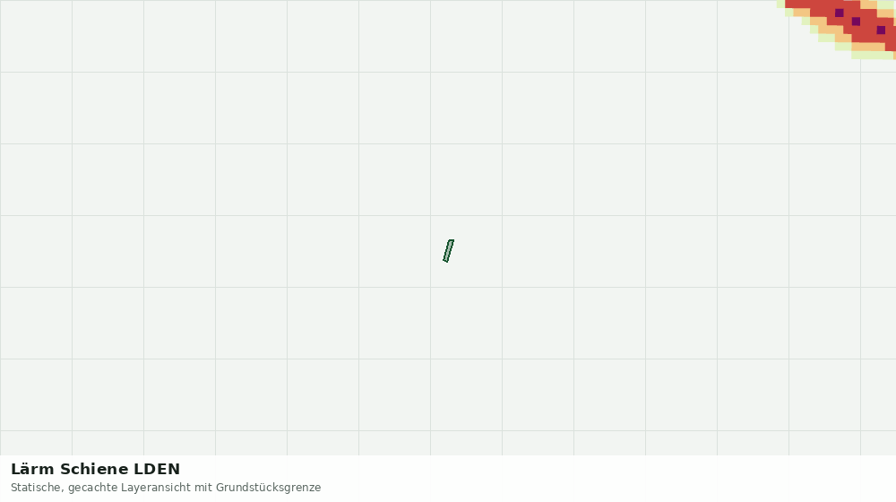 Statische Kartenansicht: Lärm Schiene LDEN