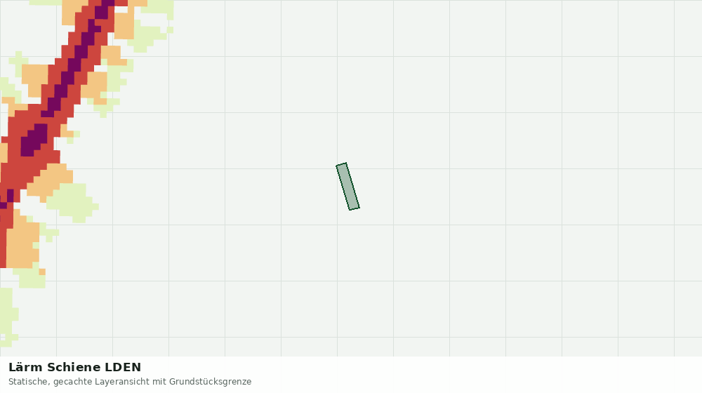 Statische Kartenansicht: Lärm Schiene LDEN