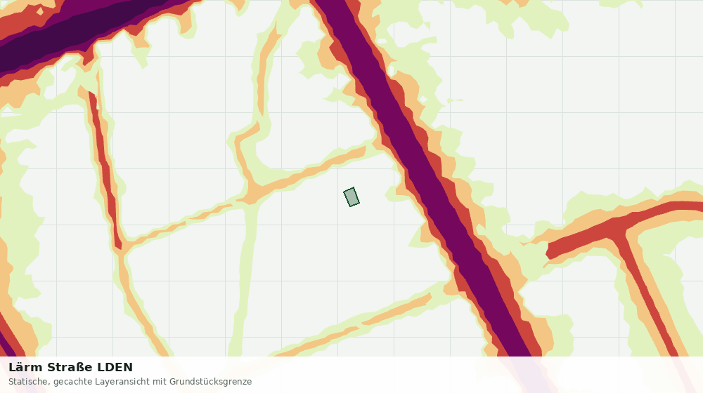 Statische Kartenansicht: Lärm Straße LDEN