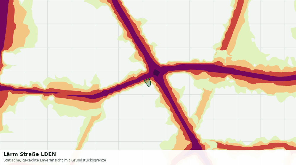 Statische Kartenansicht: Lärm Straße LDEN