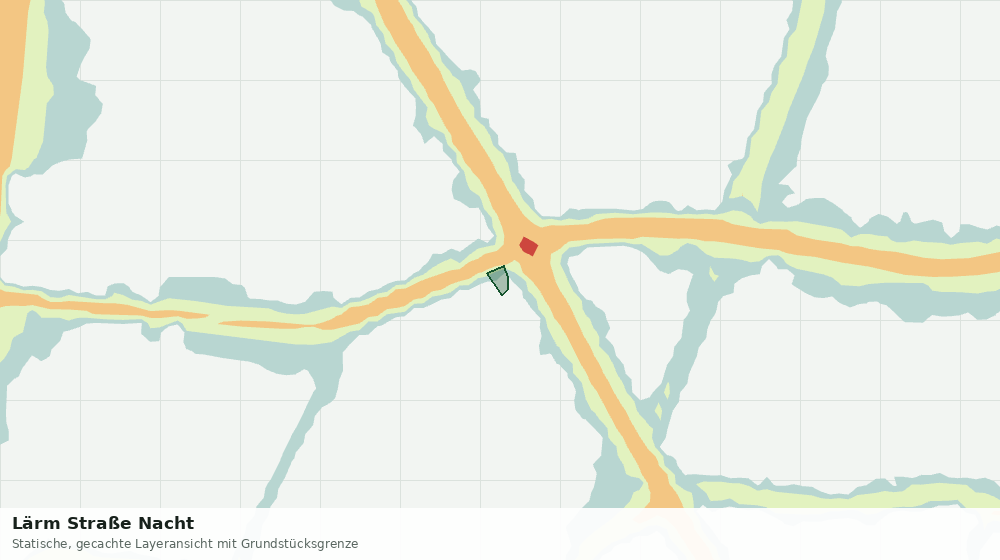 Statische Kartenansicht: Lärm Straße Nacht