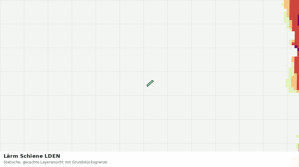 Statische Kartenansicht: Lärm Schiene LDEN