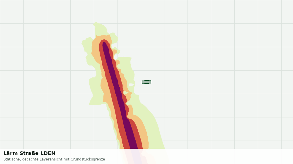 Statische Kartenansicht: Lärm Straße LDEN