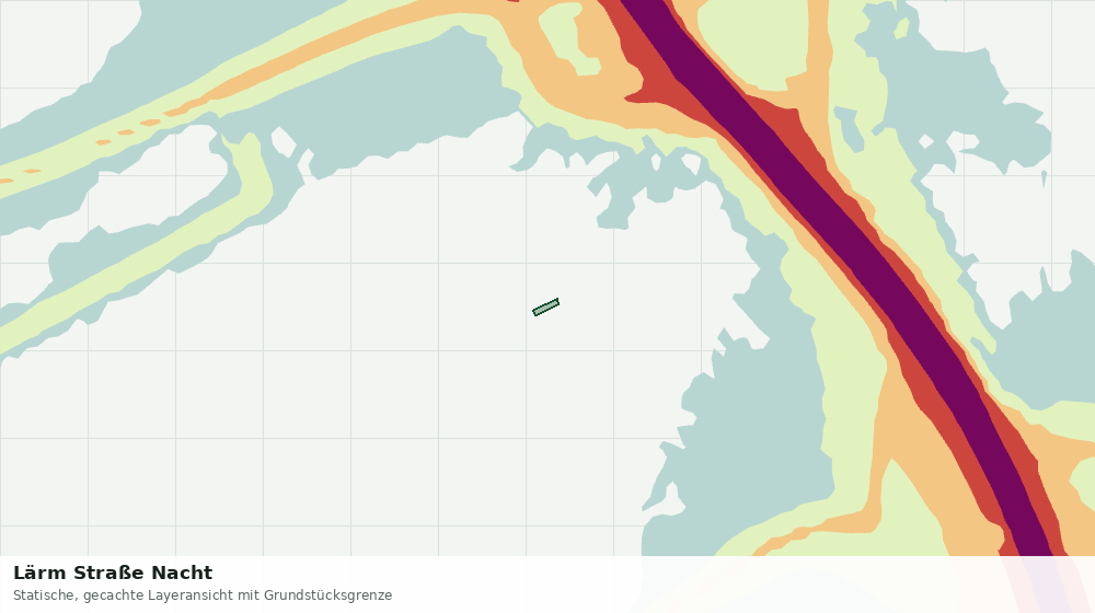 Statische Kartenansicht: Lärm Straße Nacht