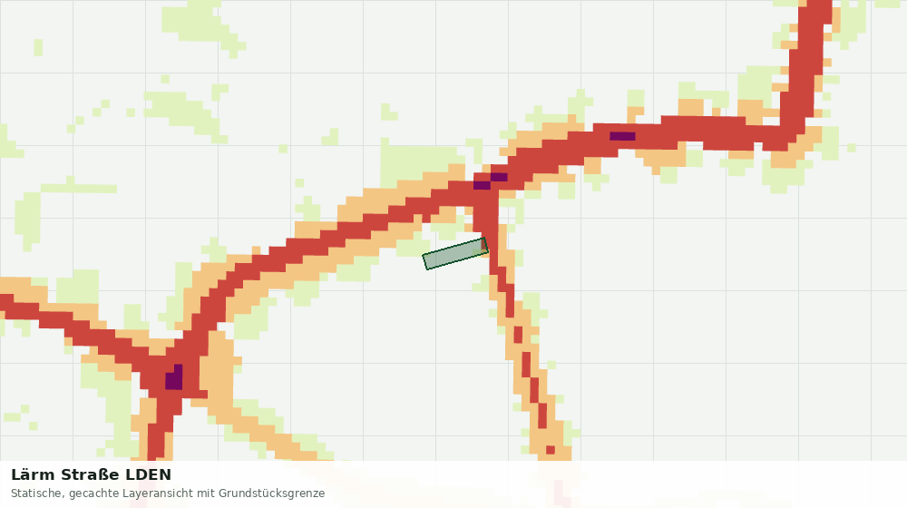 Statische Kartenansicht: Lärm Straße LDEN