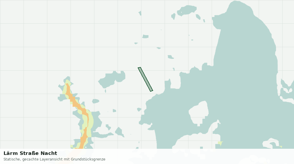 Statische Kartenansicht: Lärm Straße Nacht