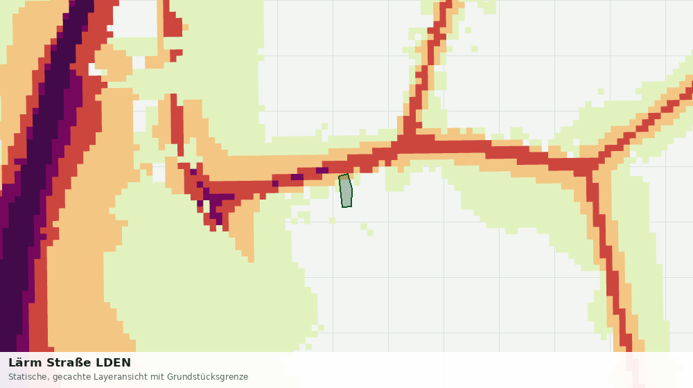 Statische Kartenansicht: Lärm Straße LDEN