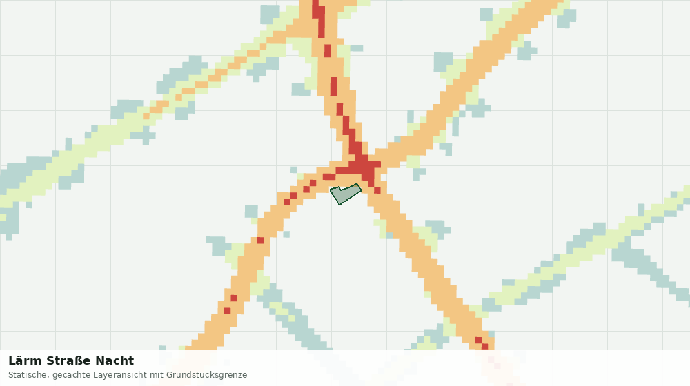 Statische Kartenansicht: Lärm Straße Nacht