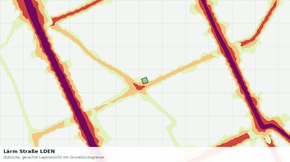 Statische Kartenansicht: Lärm Straße LDEN