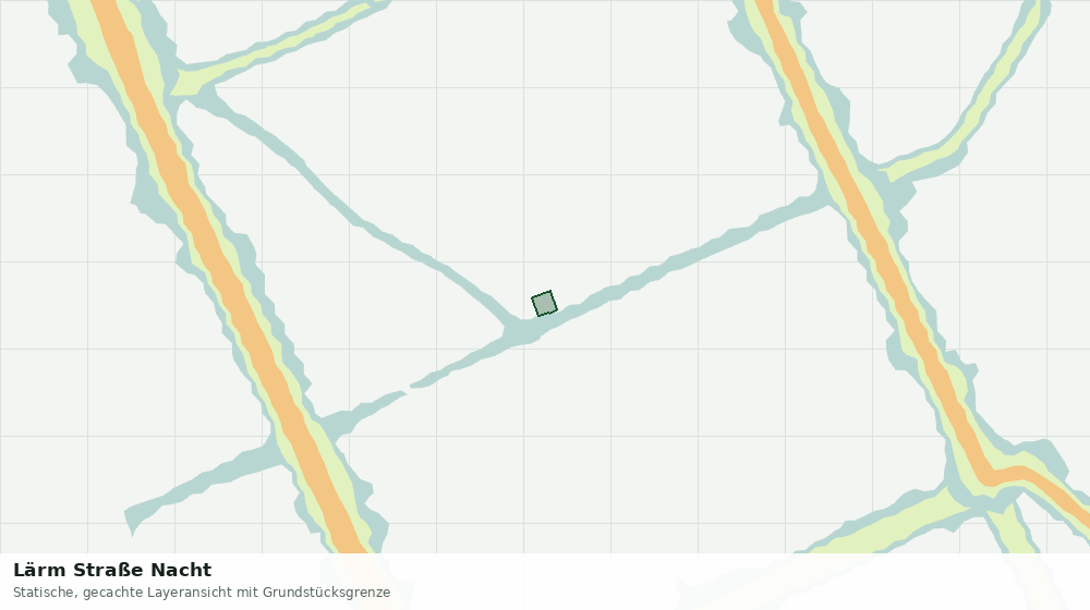 Statische Kartenansicht: Lärm Straße Nacht