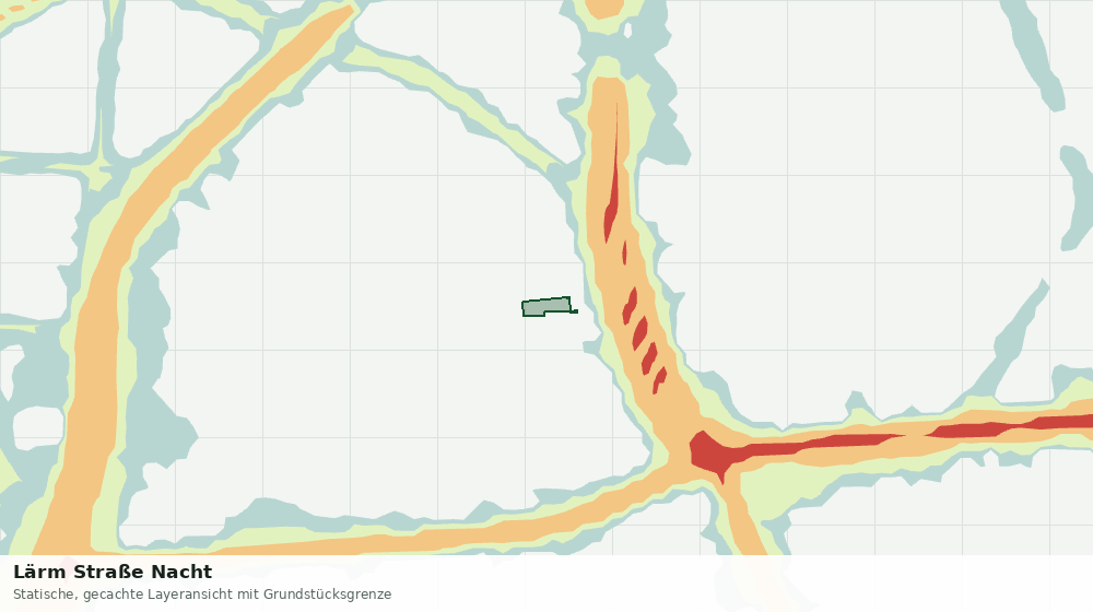 Statische Kartenansicht: Lärm Straße Nacht