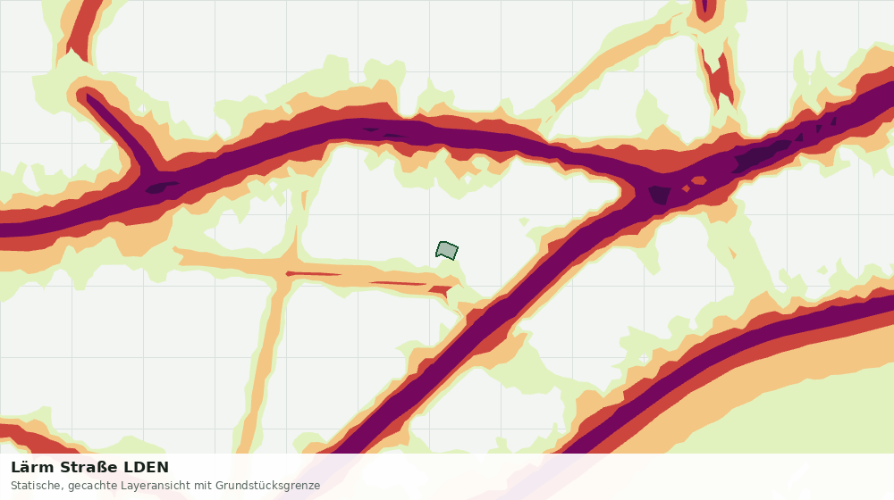 Statische Kartenansicht: Lärm Straße LDEN