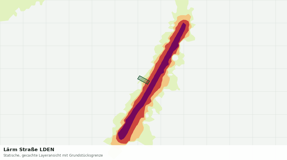 Statische Kartenansicht: Lärm Straße LDEN