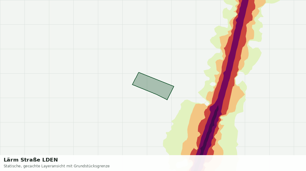 Statische Kartenansicht: Lärm Straße LDEN