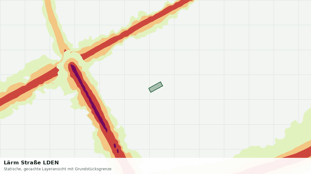 Statische Kartenansicht: Lärm Straße LDEN